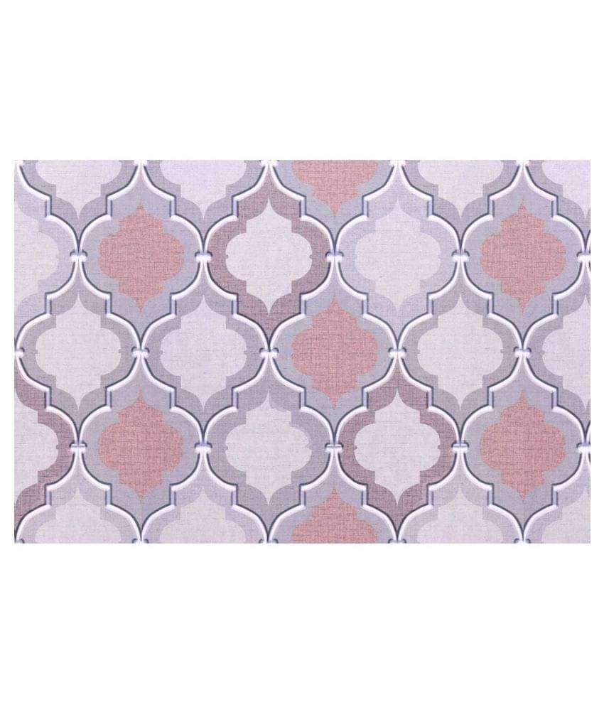     			WallDesign Clover Pattern - 8 cm W x 305 cm L Abstract Sticker ( 305 x 8 cms )