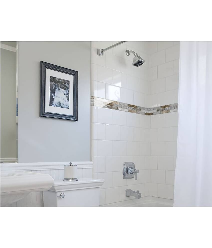 WallDesign Horizontal Brick Pattern - 8 cm W x 488 cm L Abstract Sticker ( 488 x 8 cms )