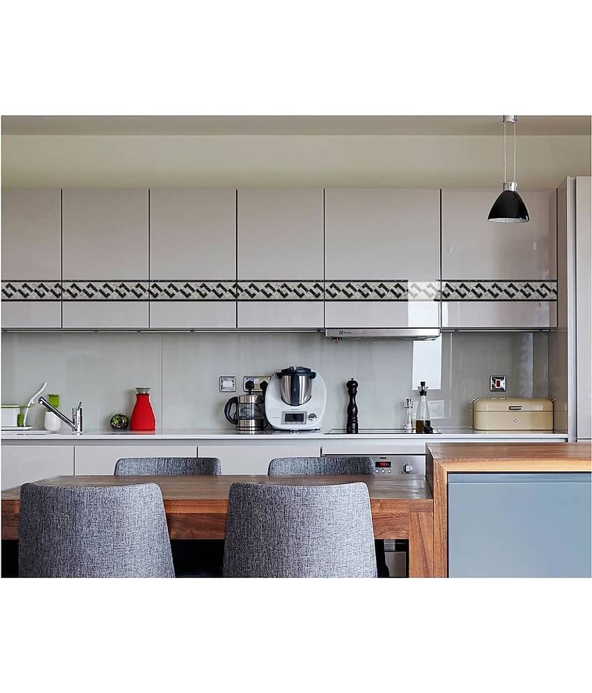 WallDesign Marble Stone Tile Inlay - 8 cm W x 305 cm L Nature Sticker ( 305 x 8 cms )