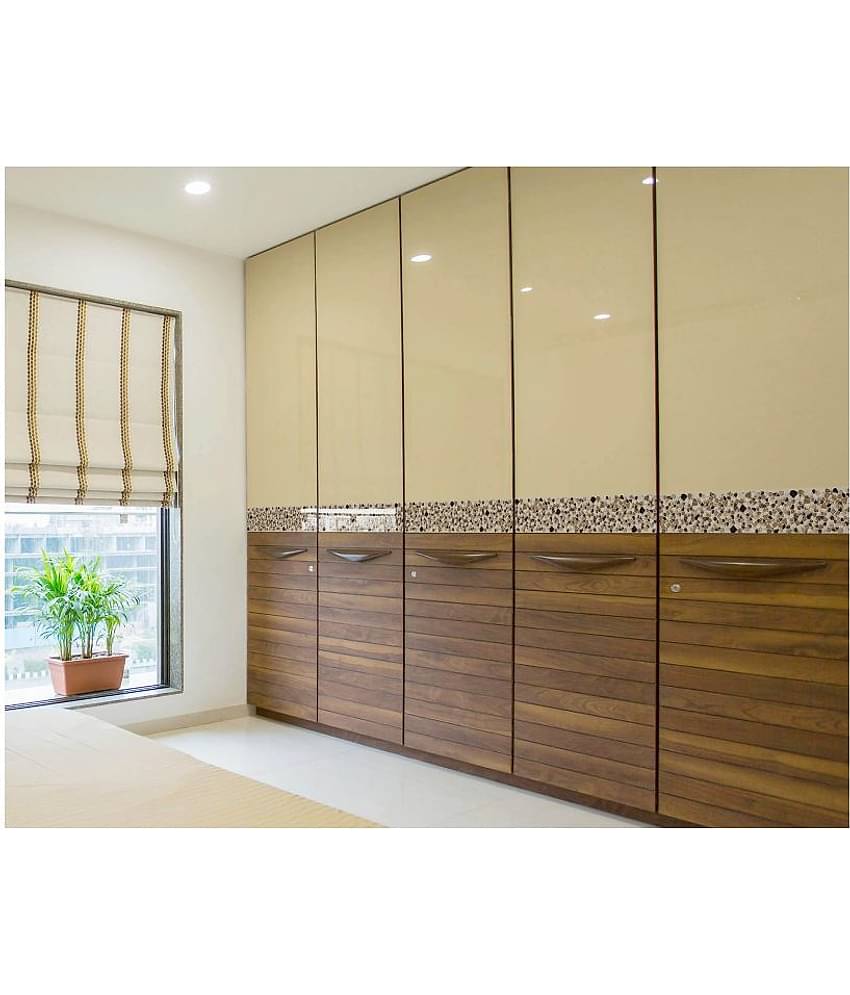 WallDesign Natural Stone Packed Tile - 8 cm W x 305 cm L Nature Sticker ( 305 x 8 cms )