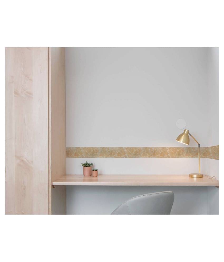     			WallDesign Porcelain Tile Pattern - 8 cm W x 305 cm L Abstract Sticker ( 305 x 8 cms )