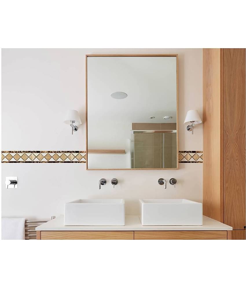 WallDesign Tile Art Marble Stone Diamond - 8 cm W x 610 cm L Nature Sticker ( 610 x 8 cms )