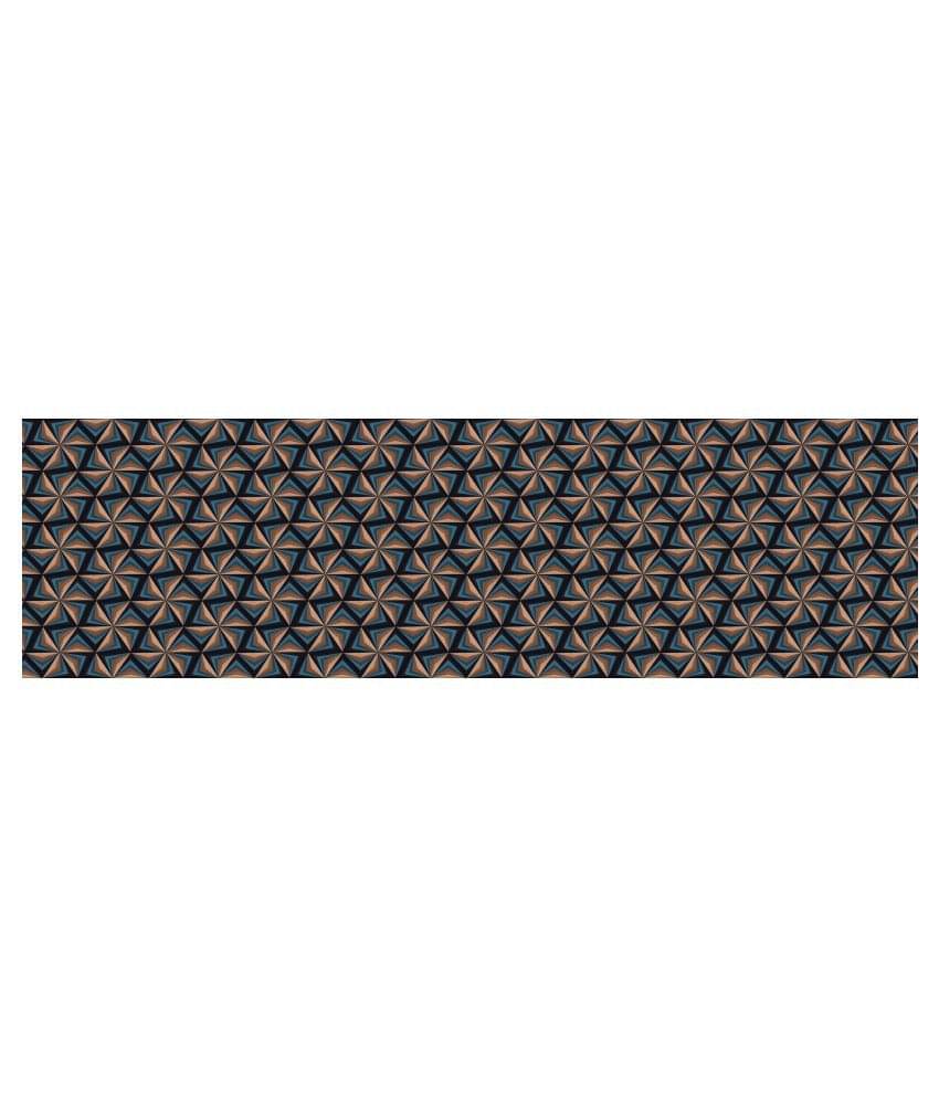     			WallDesign Tile Star Pattern - 8 cm W x 305 cm L Abstract Sticker ( 305 x 8 cms )