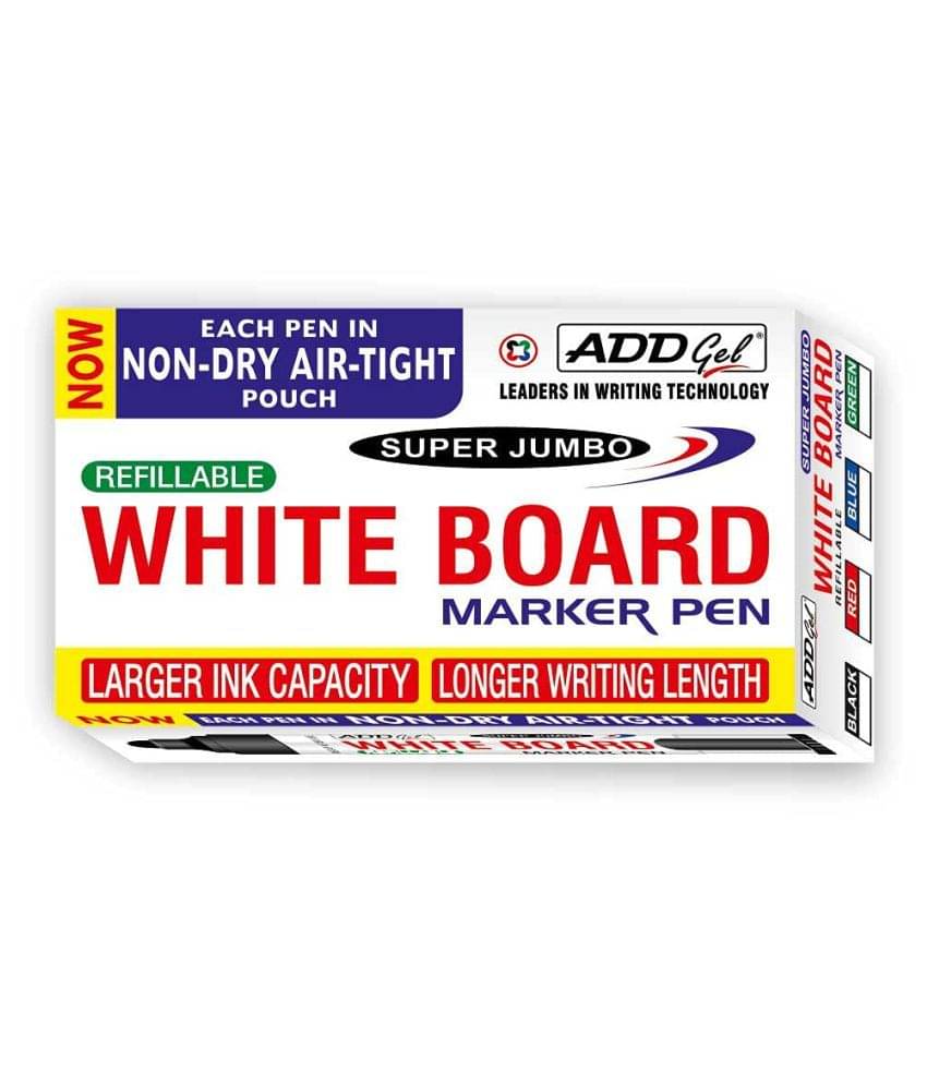     			Add Gel Red Super Jumbo White Board Marker Pack of 40 Markers