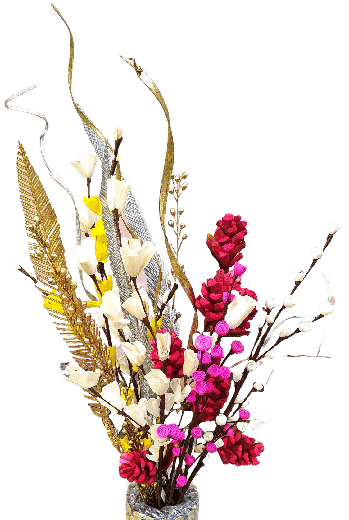 Fab n Style Wild Flower Multicolour Artificial Flowers Bunch - Pack of 1