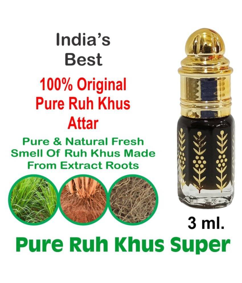     			INDRA SUGANDH BHANDAR Attar Ruh Khus Natural Vetiver Oil -3 ml