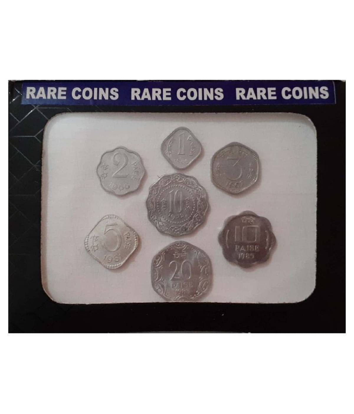     			Republic India 1, 2, 3, 5, 10 20 Paise Alluminium All 7 Denomination Gem UNC Complete Set in Beautiful Box Packing....Collectible