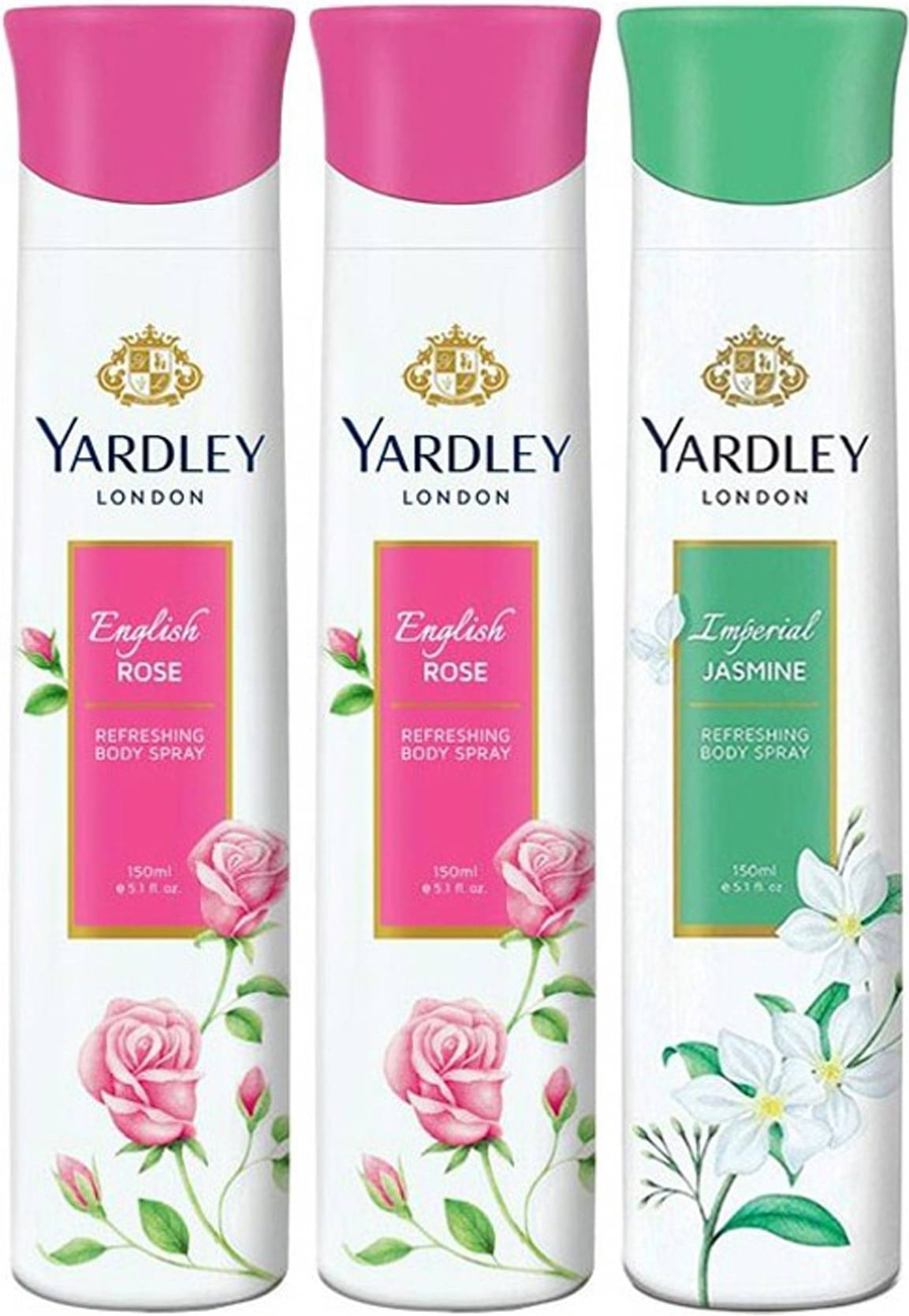     			Yardley London English Rose & Jasmine Deodorant Spray - For Women