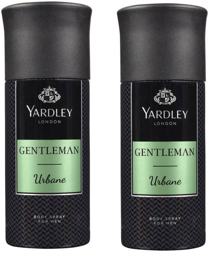 Yardley London Gentleman Urbane body spray for Men 150 ml each, Pack of 2
