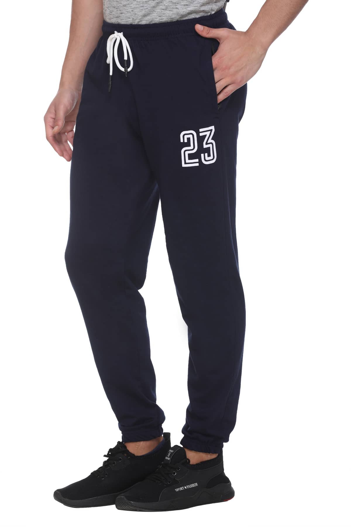 HVBK Blue Cotton Blend Trackpants Pack of 1 - Track Pants | Buy online on ZillyBuy