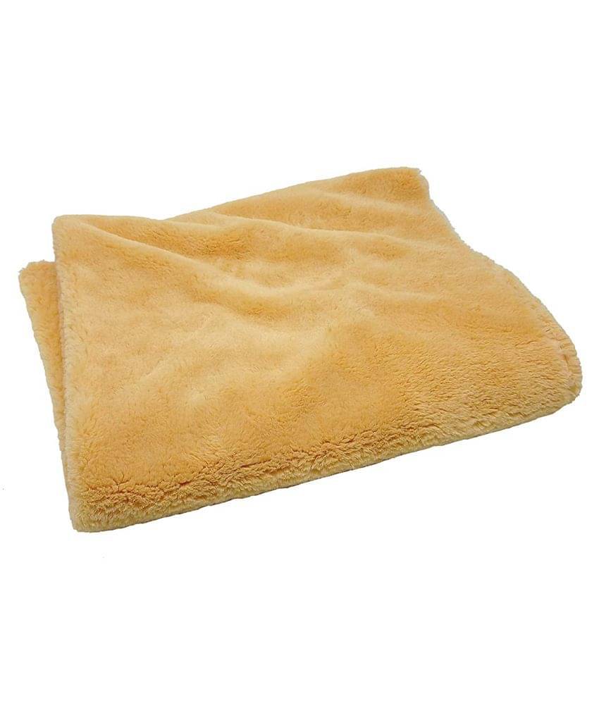    			PRANSUNITA Super Soft Rabbit Carpet Fur Cloth, Size 38" x 32", Hair Length 10 mm, Used for Dresses, Home Furnishing, Soft Toys Making, and Jackets Etc, Colour – Mustard Yellow