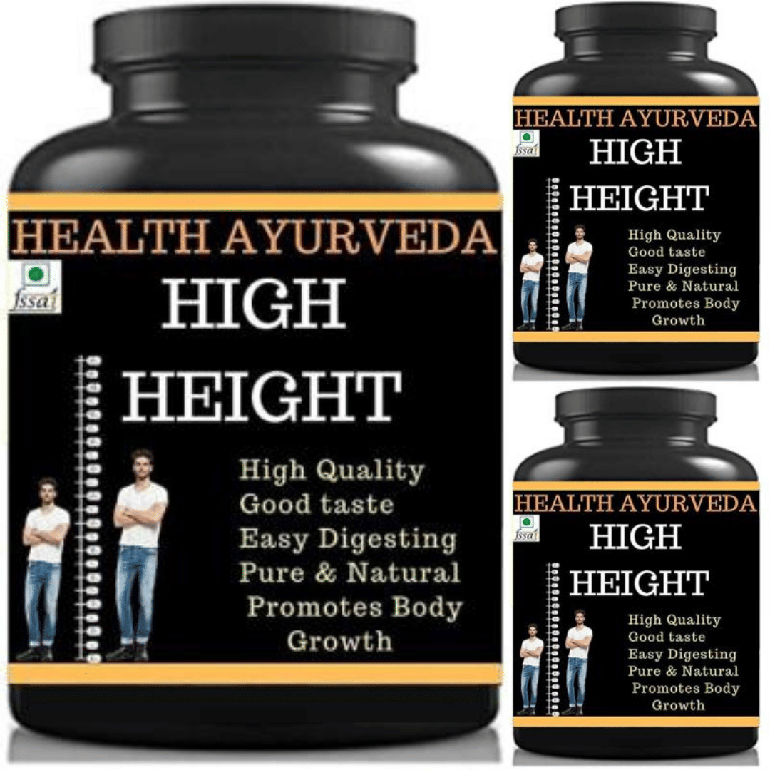 Health Ayurveda high height chocolate flavor 0.3 kg Powder Pack of 3