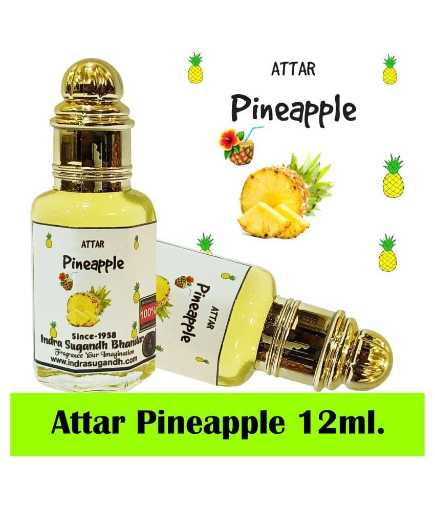     			INDRA SUGANDH BHANDAR - Fruity Collection - Pineapple Attar For Men & Women 12ml Pack Of 1