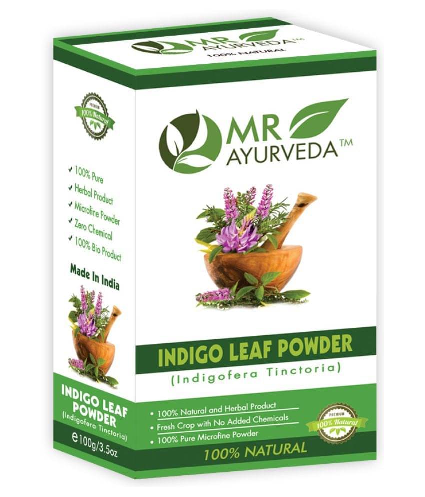MR Ayurveda 100% Organic Indigo Leaves Powder Herbal Henna 100 g MR Ayurveda 100% Organic Indigo Leaves Powder Herbal Henna 100 g