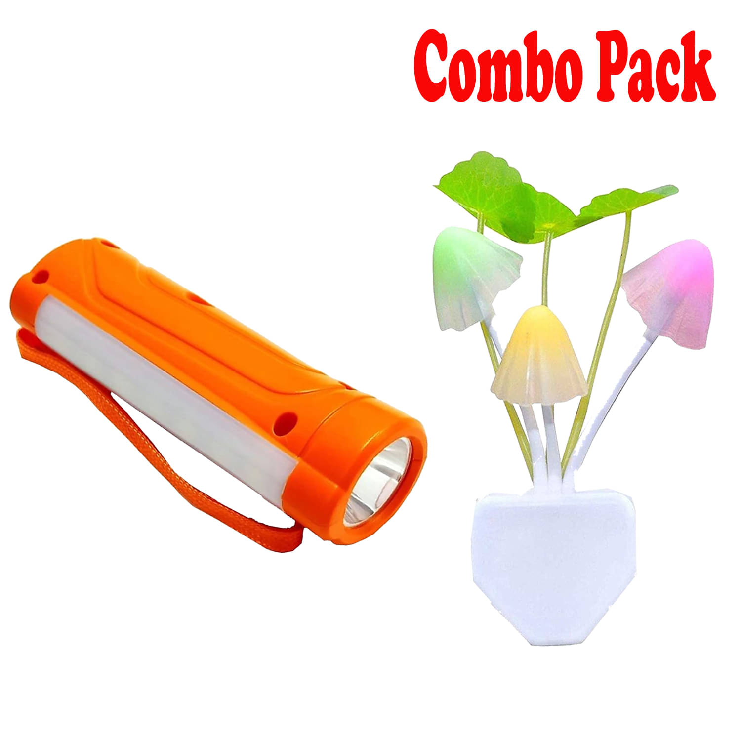     			Stylopunk 1W Flashlight Torch ST10 Free Night lamp - Pack of 2