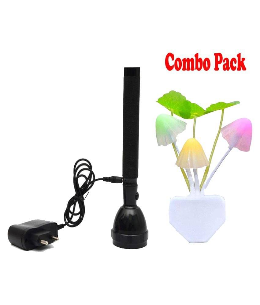 Stylopunk 2W Flashlight Torch ST04 Free Night lamp - Pack of 2 Stylopunk 2W Flashlight Torch ST04 Free Night lamp - Pack of 2