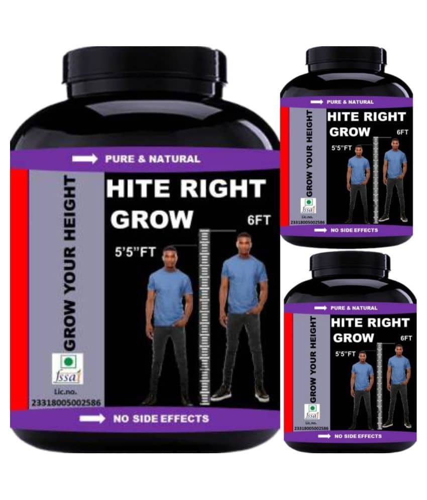 VITARA HEALTHCARE hite right grow banana flavor 0.3 kg Powder Pack of 3