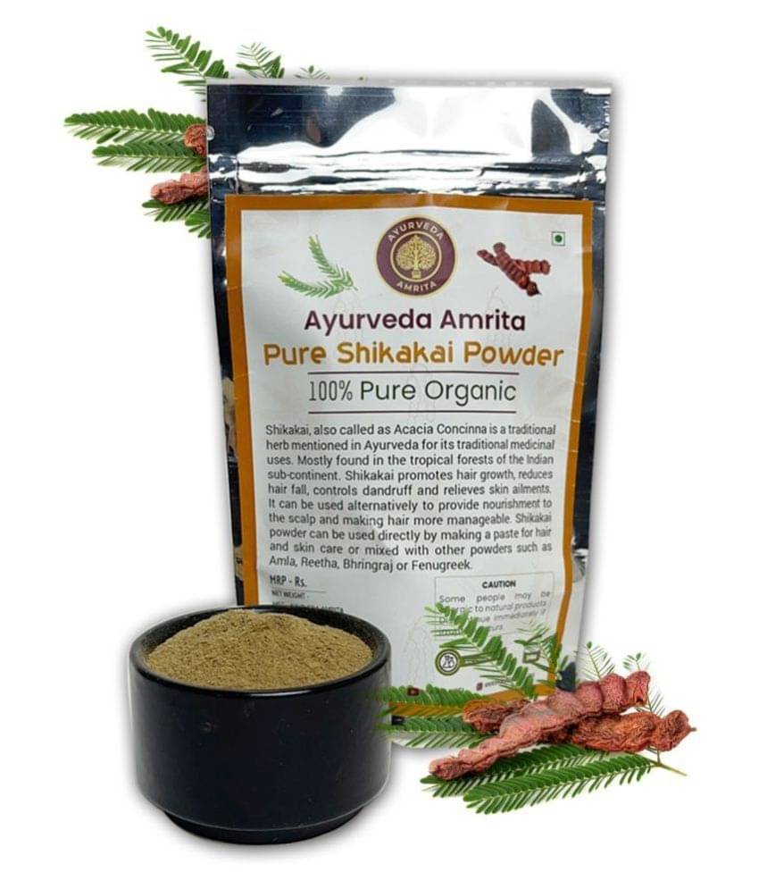 Ayurveda Amrita Organic Shikakai Powder Hair Scalp Treatment 100 g Ayurveda Amrita Organic Shikakai Powder Hair Scalp Treatment 100 g