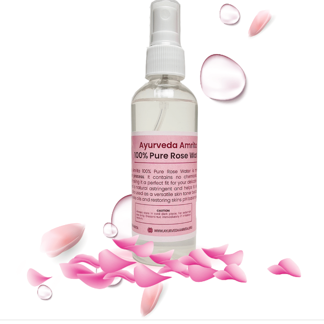 Ayurveda Amrita Steam Distilled Rose Water Skin Tonic 100 mL     			Ayurveda Amrita Steam Distilled Rose Water Skin Tonic 100 mL