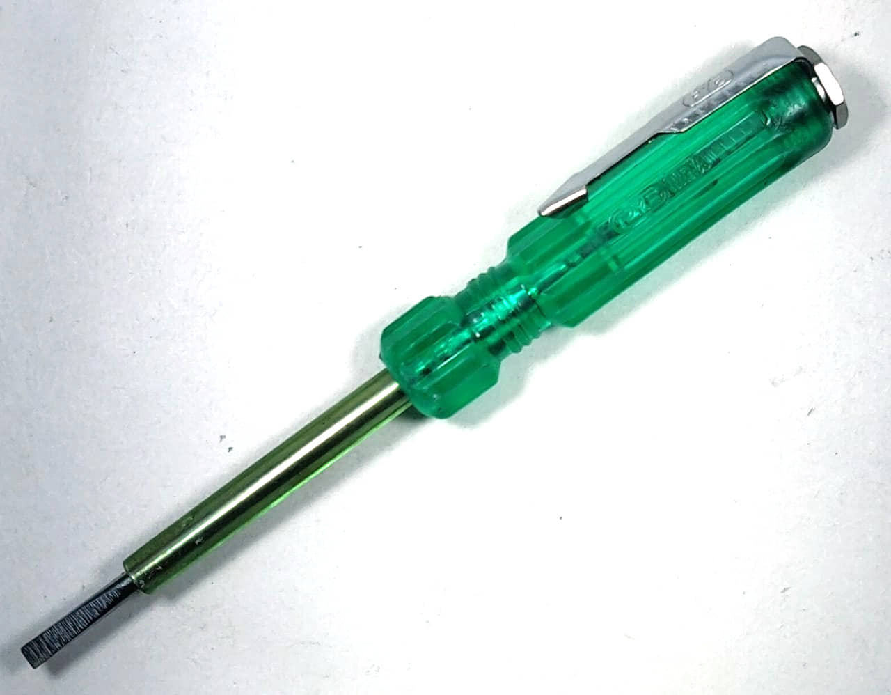 PYE Neon Bulb Tester with Screwdriver Green (701)