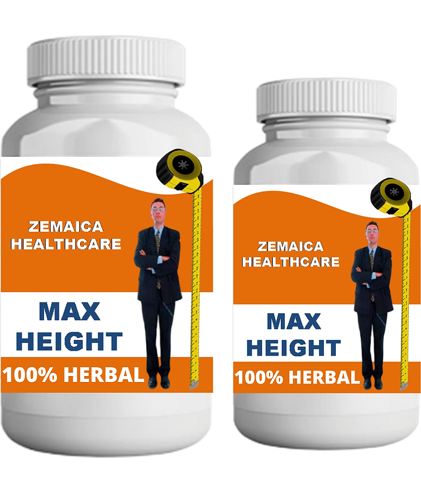 Zemaica Healthcare max height plain flavor 0.2 kg Powder Pack of 2 Zemaica Healthcare max height plain flavor 0.2 kg Powder Pack of 2