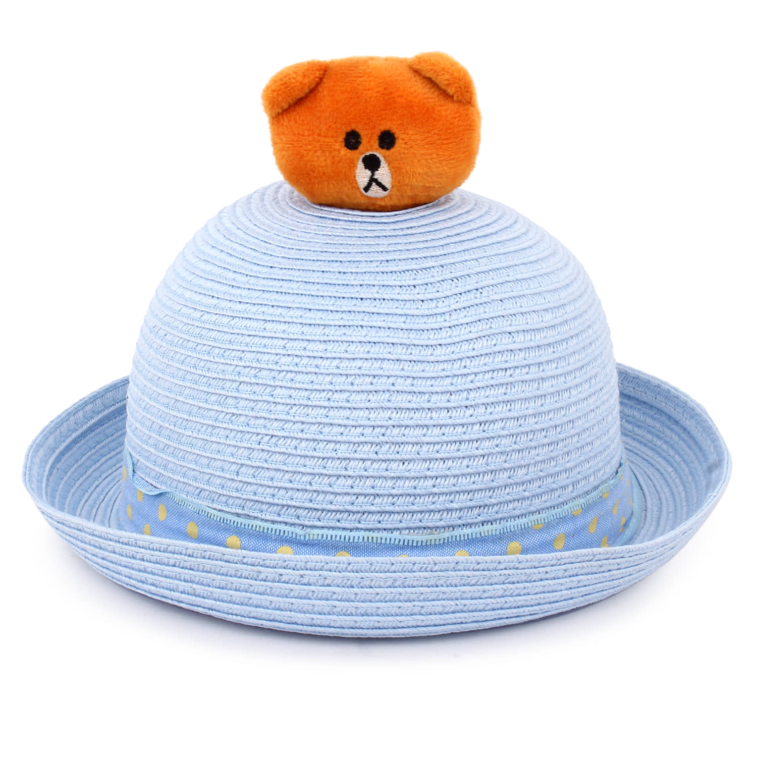 Unisex Kids Straw Hat (Pack of 1)