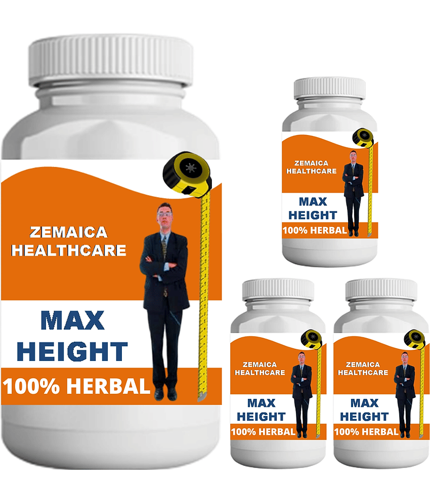 Zemaica Healthcare max height vanilla flavor 0.4 kg Powder Pack of 4 Zemaica Healthcare max height vanilla flavor 0.4 kg Powder Pack of 4