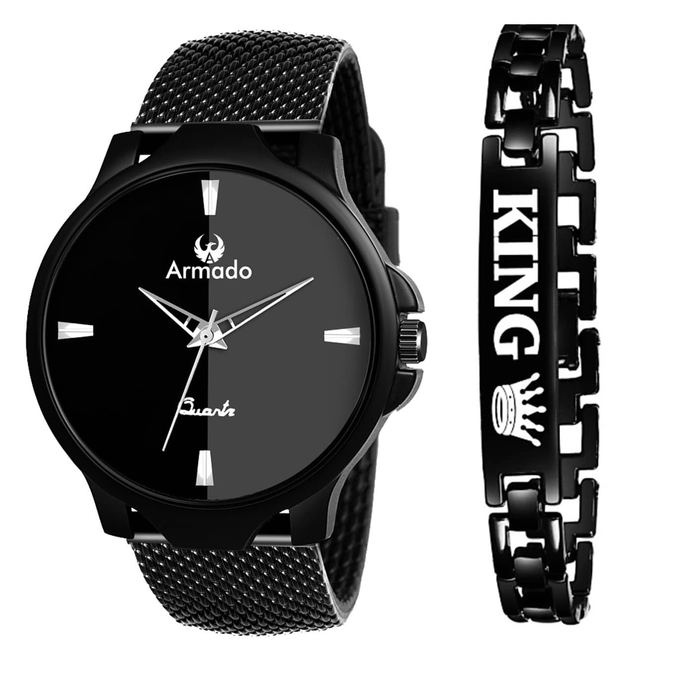 Armado - Black Rubber Analog Men's Watches