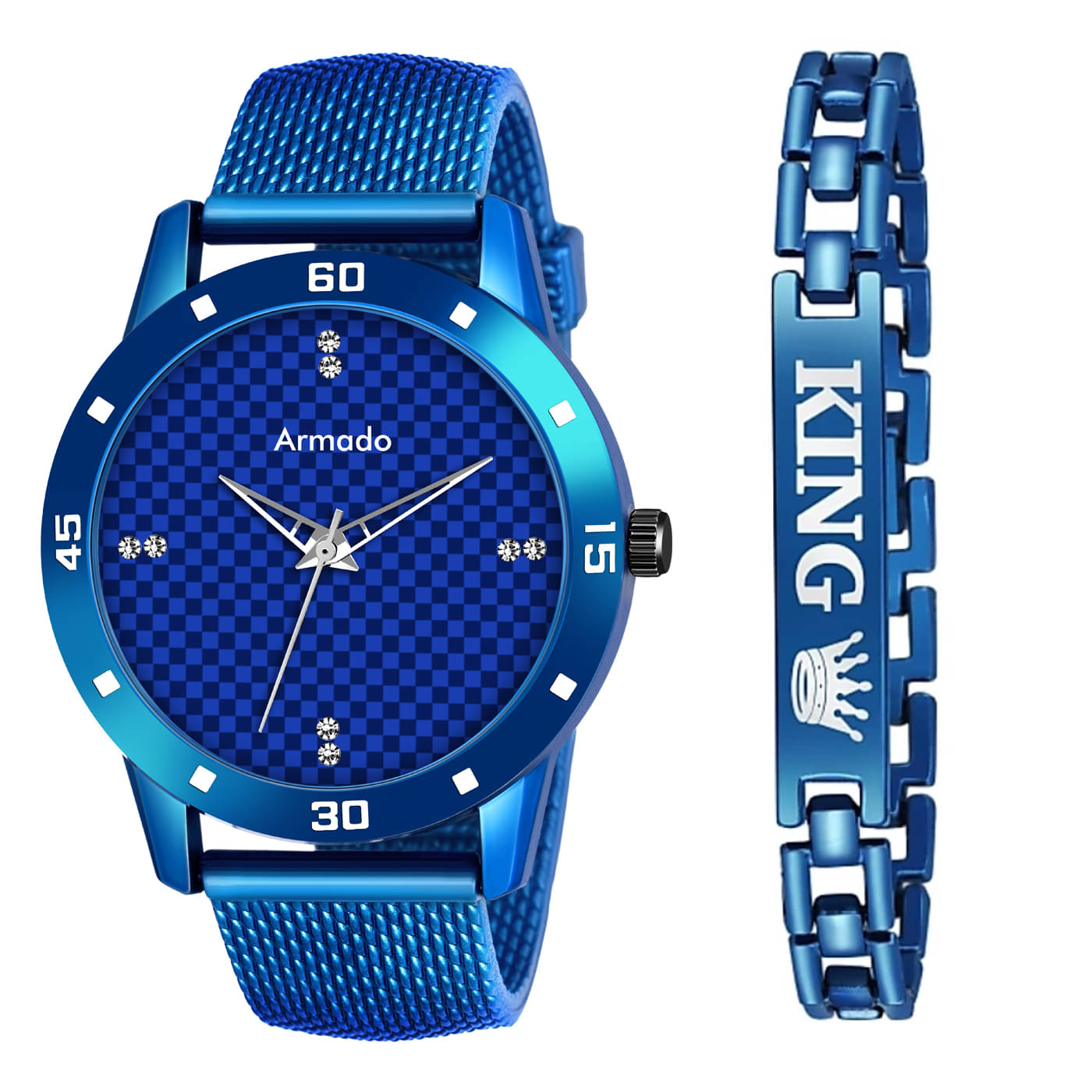     			Armado 1511-BLUE-BAND Rubber Analog Men's Watch
