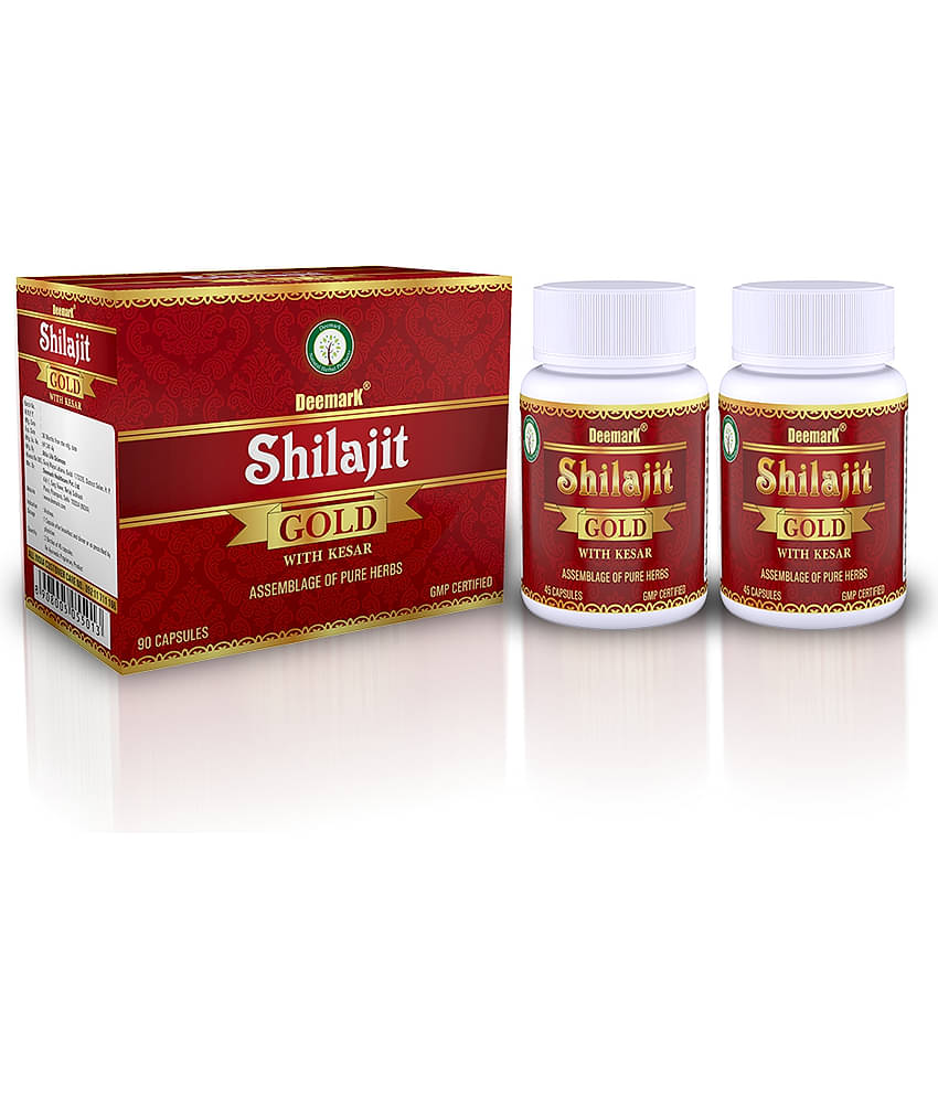 Deemark Pure Shilajeet Gold (90 Cap) (Pack Of 1) Deemark Pure Shilajeet Gold (90 Cap) (Pack Of 1)