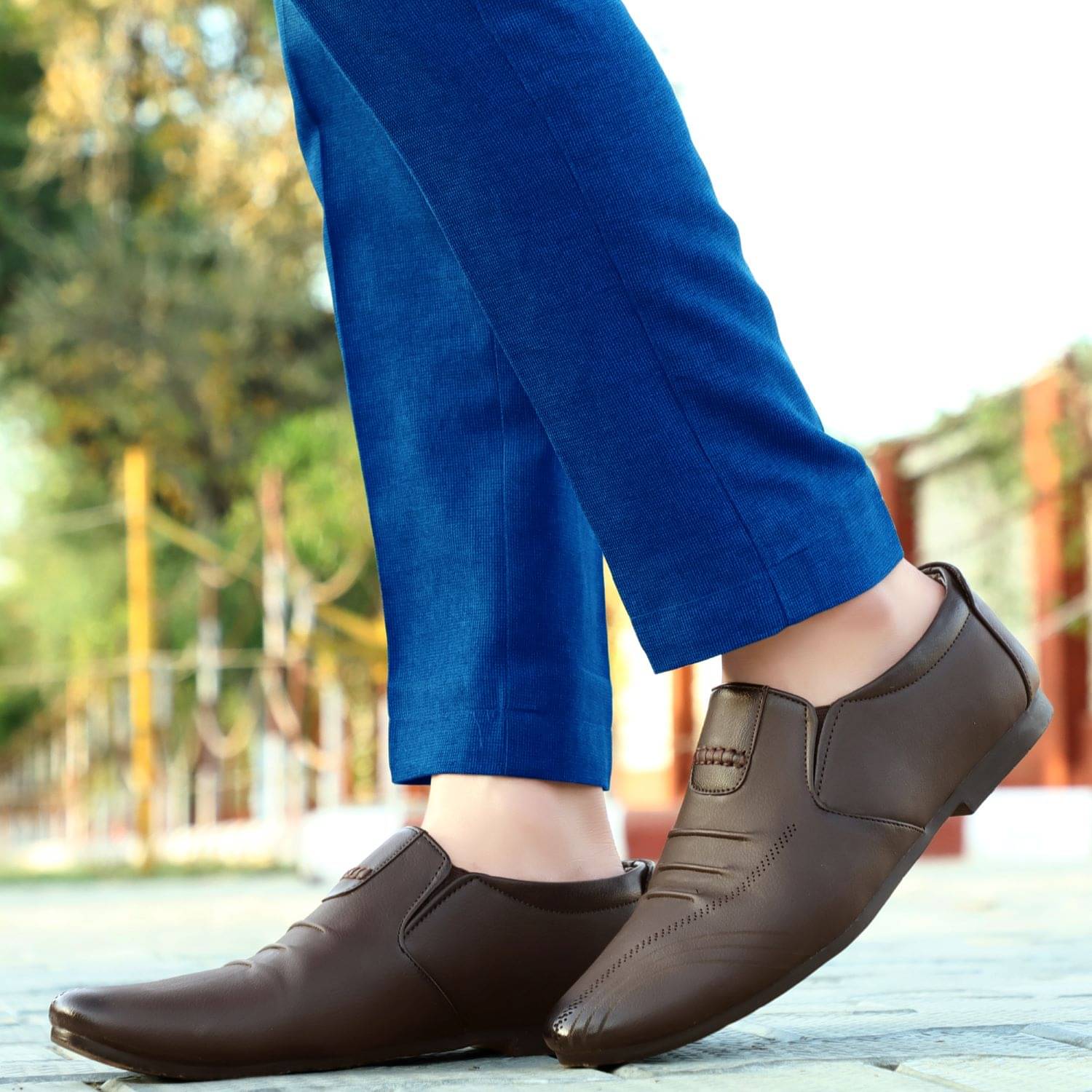     			MARKRANGE Brown Loafers