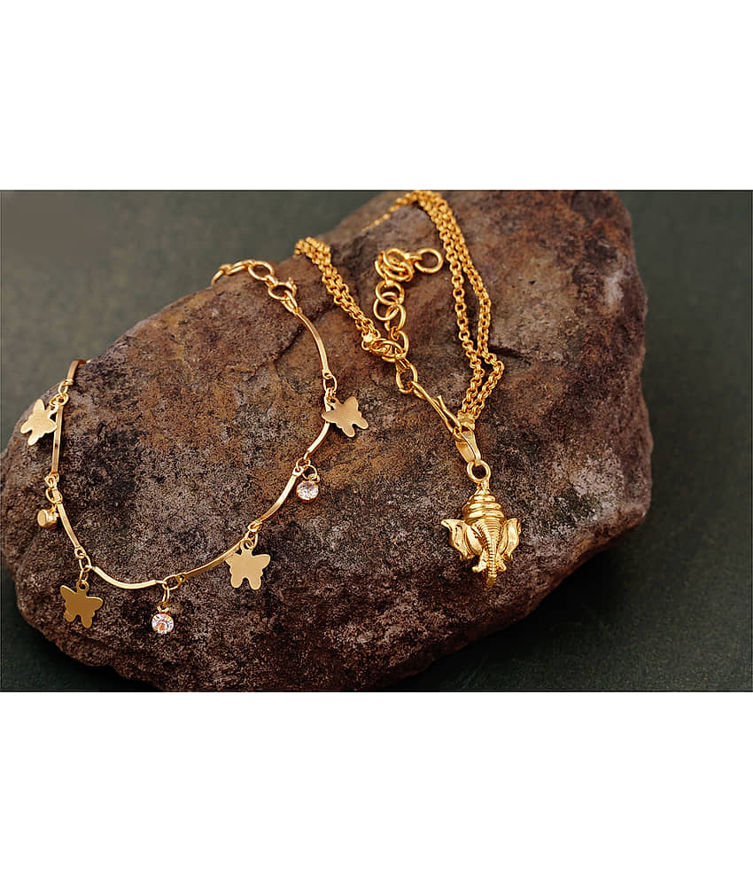 JFL - Jewellery For Less Gold Bracelet ( Pack of 2 ) - Bangles & Bracelets | Buy online on ZillyBuy