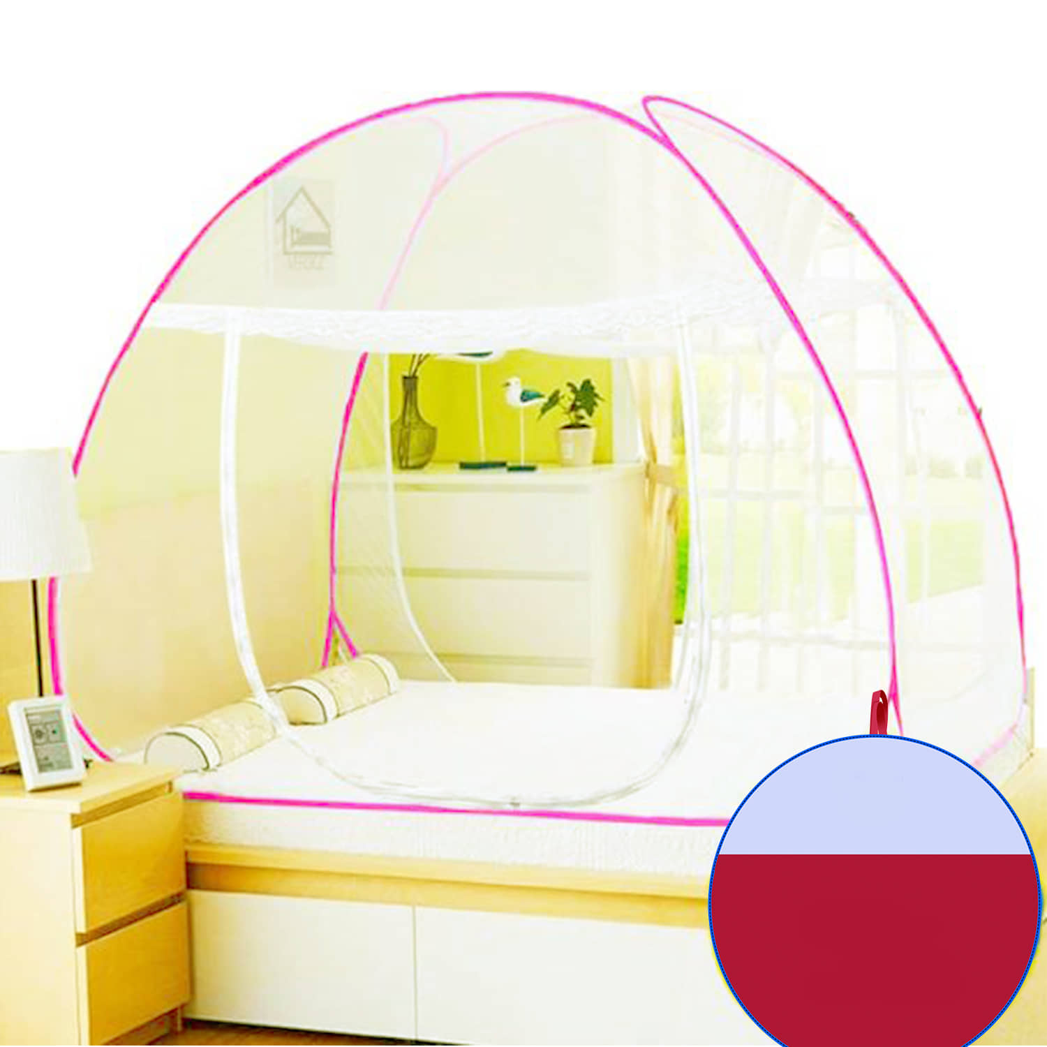 SHREENATHJI JEWELLERS King Blue Plain Mosquito Net, Machardani