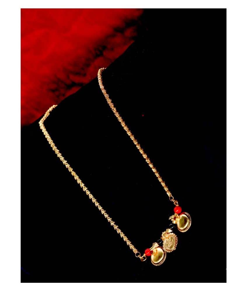 shankhraj mall - Yellow Mangalsutra ( Pack of 1 )