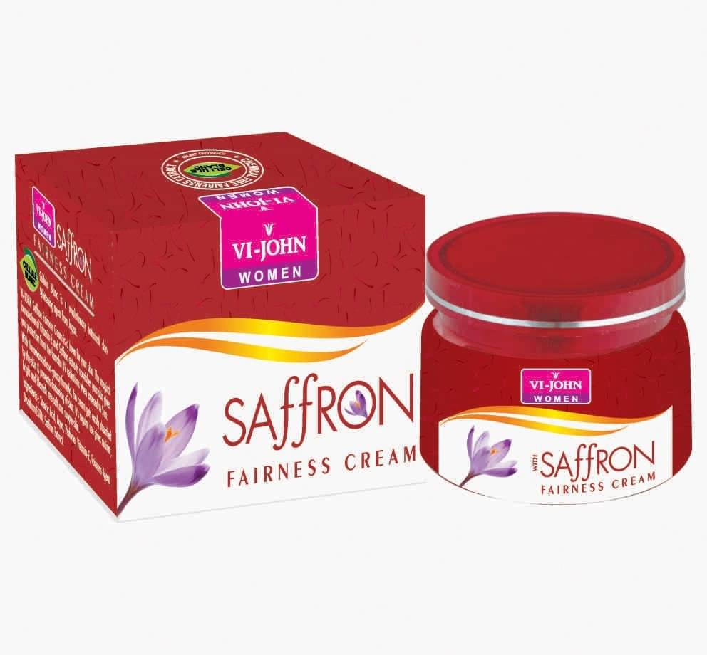     			VI-JOHN Saffron Advance Skin Fairness & Brightening Enriched With Vitamin E 50g Pack of 5