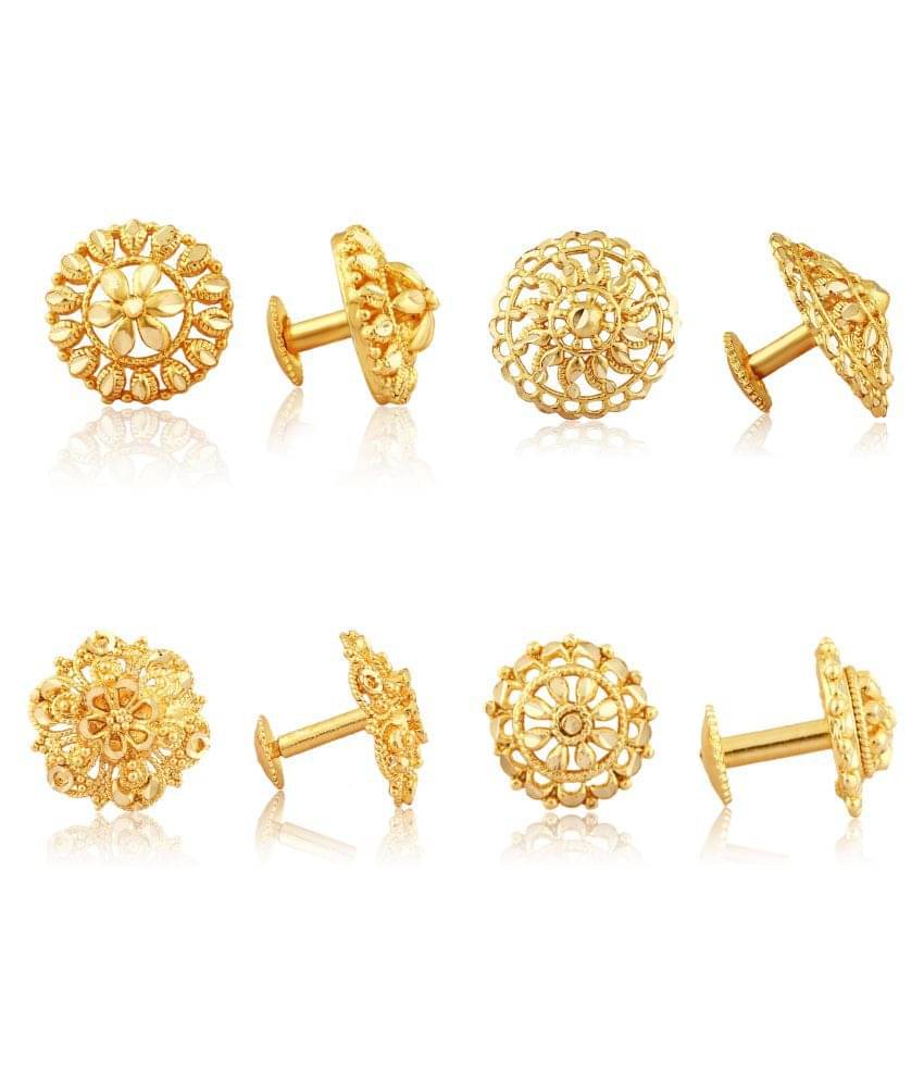 Vighnaharta Allure Graceful Alloy Gold Plated Stud Earring Combo set For Women and Girls ( Pack of- 4 Pair Earrings)-VFJ1094-1088-1091-1090ERG Vighnaharta Allure Graceful Alloy Gold Plated Stud Earring Combo set For Women and Girls ( Pack of- 4 Pair Earrings)-VFJ1094-1088-1091-1090ERG