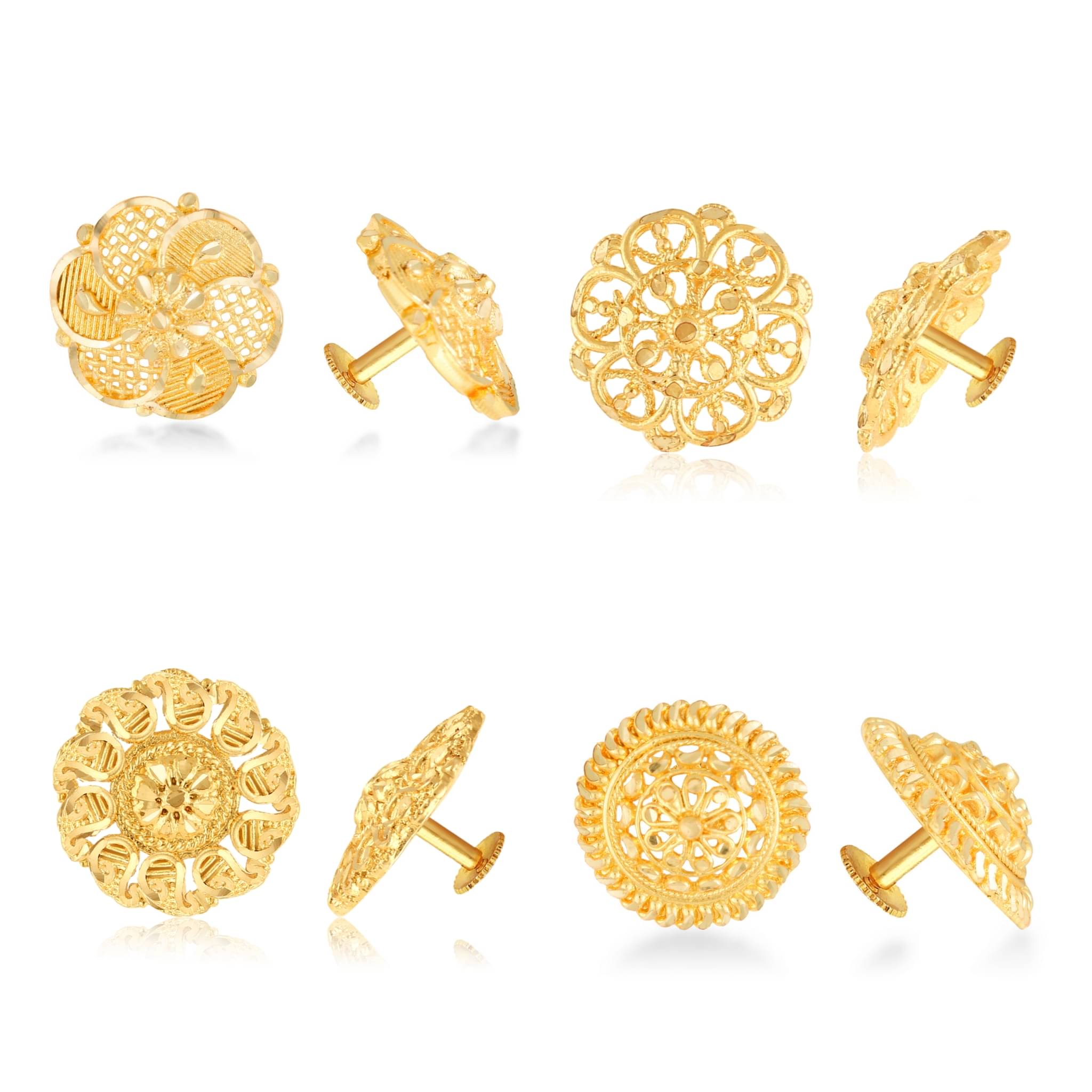 Vighnaharta Twinkling Charming Alloy Gold Plated Stud Earring Combo set For Women and Girls ( Pack of- 4 Pair Earrings)-VFJ1241-1309-1315-1244ERG Vighnaharta Twinkling Charming Alloy Gold Plated Stud Earring Combo set For Women and Girls ( Pack of- 4 Pair Earrings)-VFJ1241-1309-1315-1244ERG
