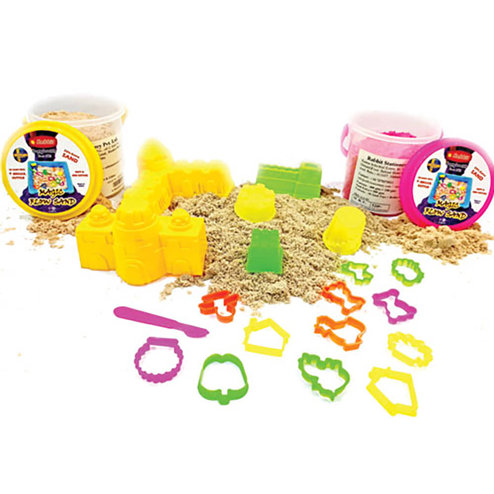 2 Sand Bucket 500 gms| Sand Play toy|Kids playing with Sand|Outdoor and Indoor Play Sand Kit|Sand toy|Perfect Creative products for Kids Boys Girls|Child Safe & Non-toxic|Combo includes 10 Sand toys|
