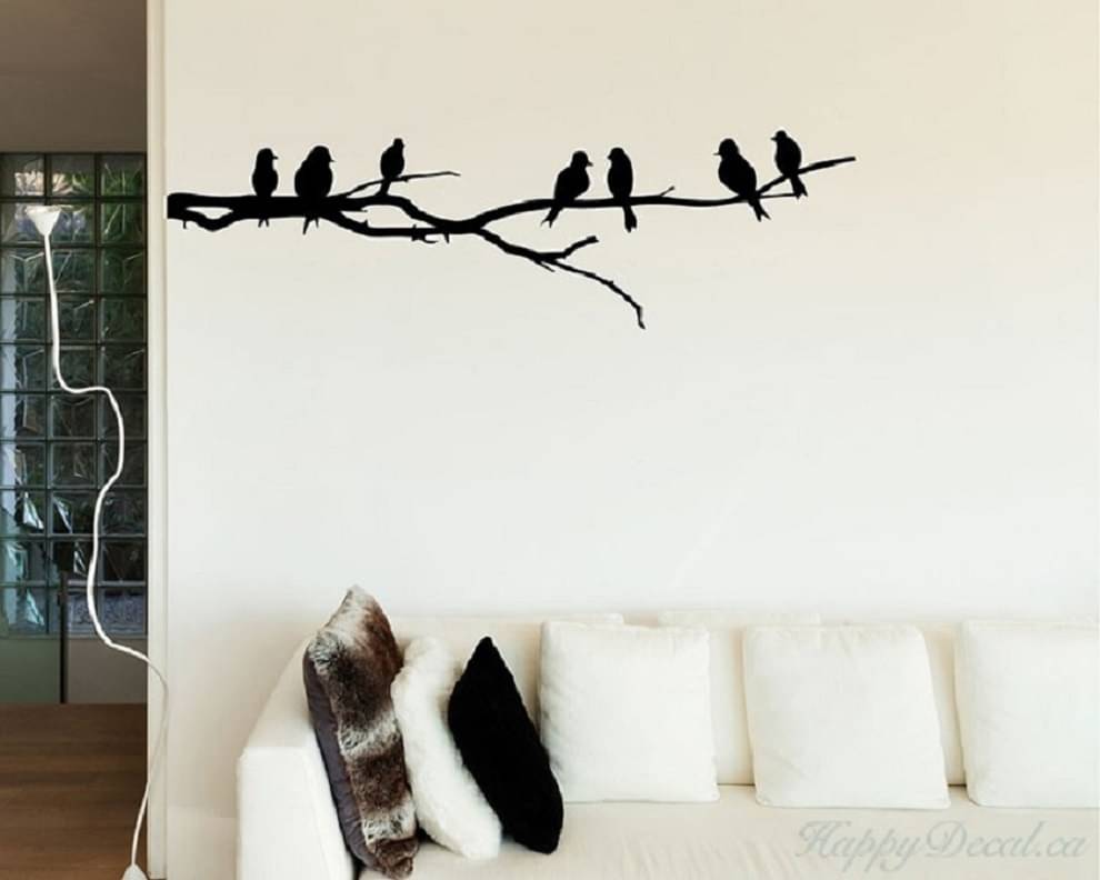 Asmi Collection Beautiful Birds On a Tree Branch Wall Sticker ( 30 x 100 cms ) Asmi Collection Beautiful Birds On a Tree Branch Wall Sticker ( 30 x 100 cms )