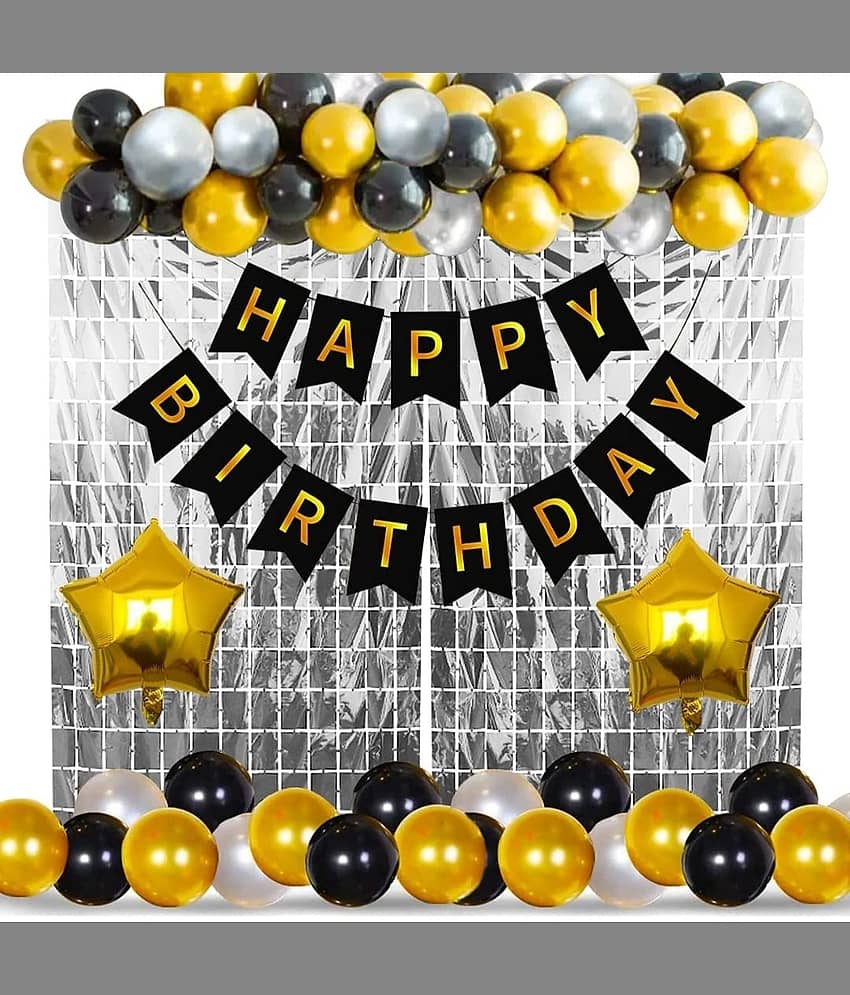 57th Birthday Cake Topper - Gold Glitter "Cheers To 57 Years" Party Decoration