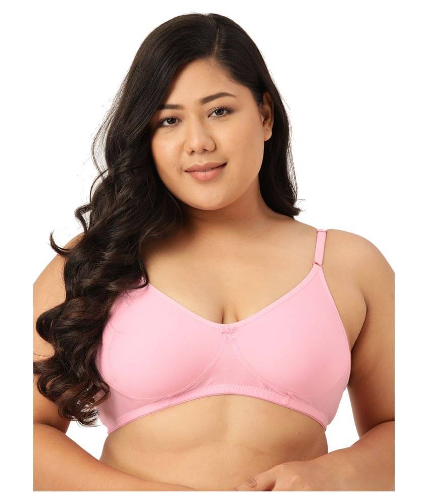 Leading Lady Cotton Non Padded Women's T-Shirt Bra ( Pink ) Leading Lady Cotton Non Padded Women's T-Shirt Bra ( Pink )