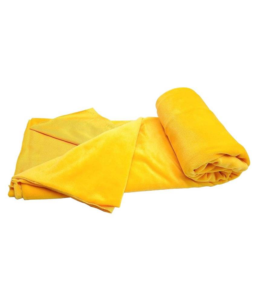     			PRANSUNITA Super Soft Velvet Finish Polar Fleece Felt Fabric, Size 39 x 32 inch used in Home Decor, Cushions & DIY Soft Toys making, Dresses, Art & Craft, Jackets, Booties  etc YELLOW