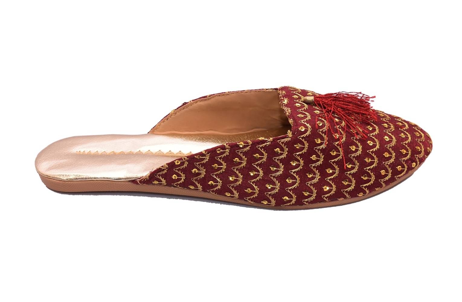     			Raj - Maroon Women's Mules
