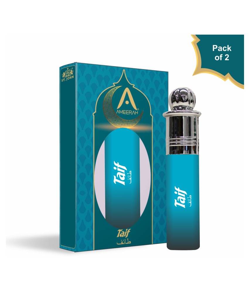 ST.JOHN Taif Roll on Attar, ittar Free from Alcohol 8ml Each (16ml)- Pack of 2 ST.JOHN Taif Roll on Attar, ittar Free from Alcohol 8ml Each (16ml)- Pack of 2