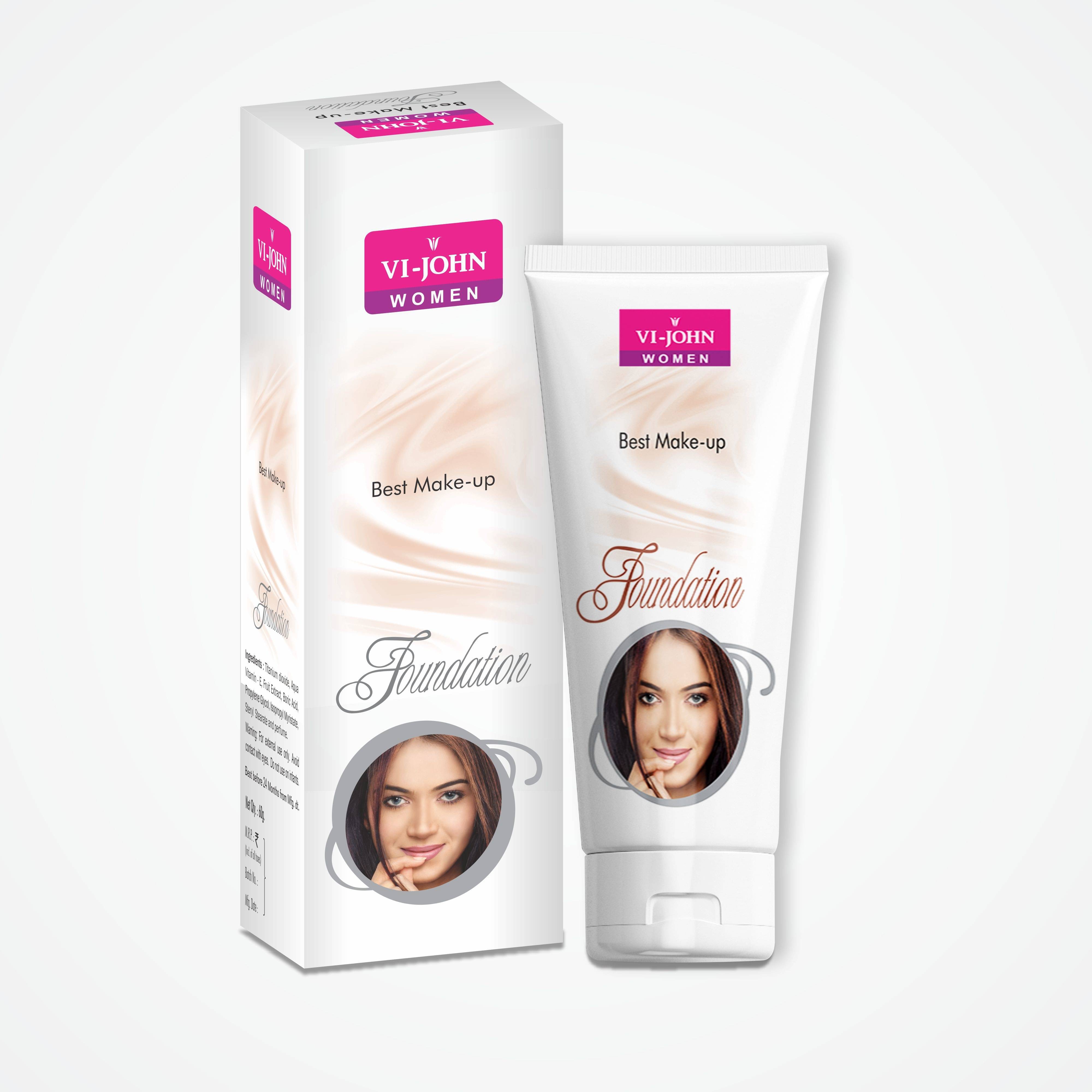     			VI-JOHN LIQUID FOUNDATION 60GM PACK OF 6 Foundation (PEPPY RED, 60 g)