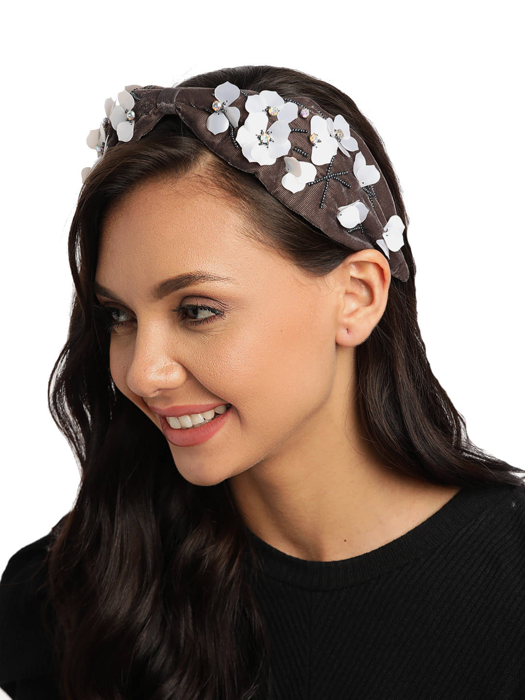 Anekaant Silver Party Hair Band - Jewellery Sets | Buy online on ZillyBuy