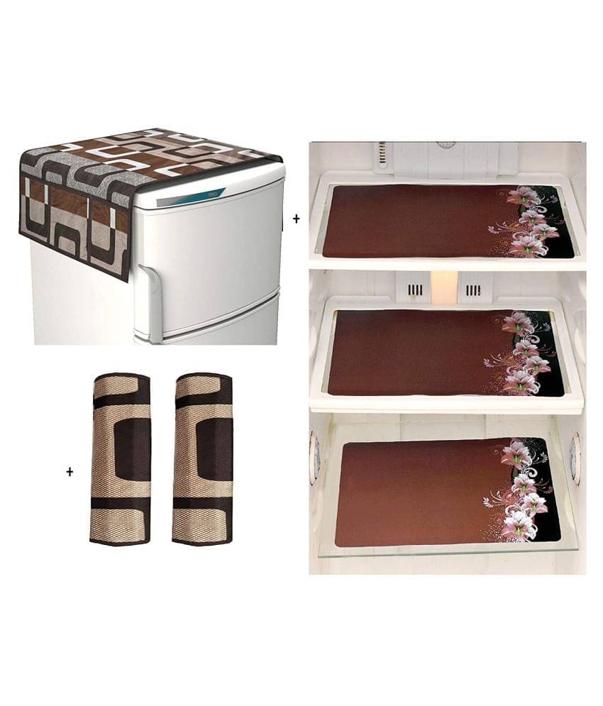Shaphio Set of 6 Jute Brown Fridge Top Cover Shaphio Set of 6 Jute Brown Fridge Top Cover