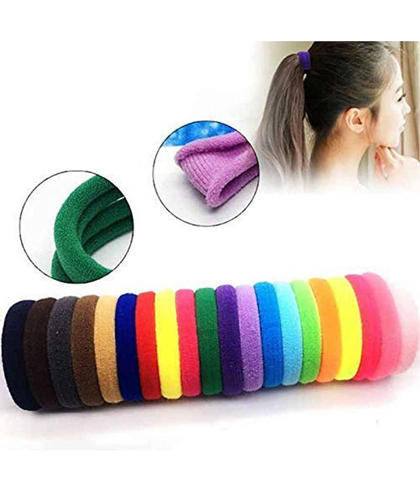 VSAKSH Women's Multicolour Rubber Elastic Cotton Band (Pack of 5) - Jewellery Sets | Buy online on ZillyBuy