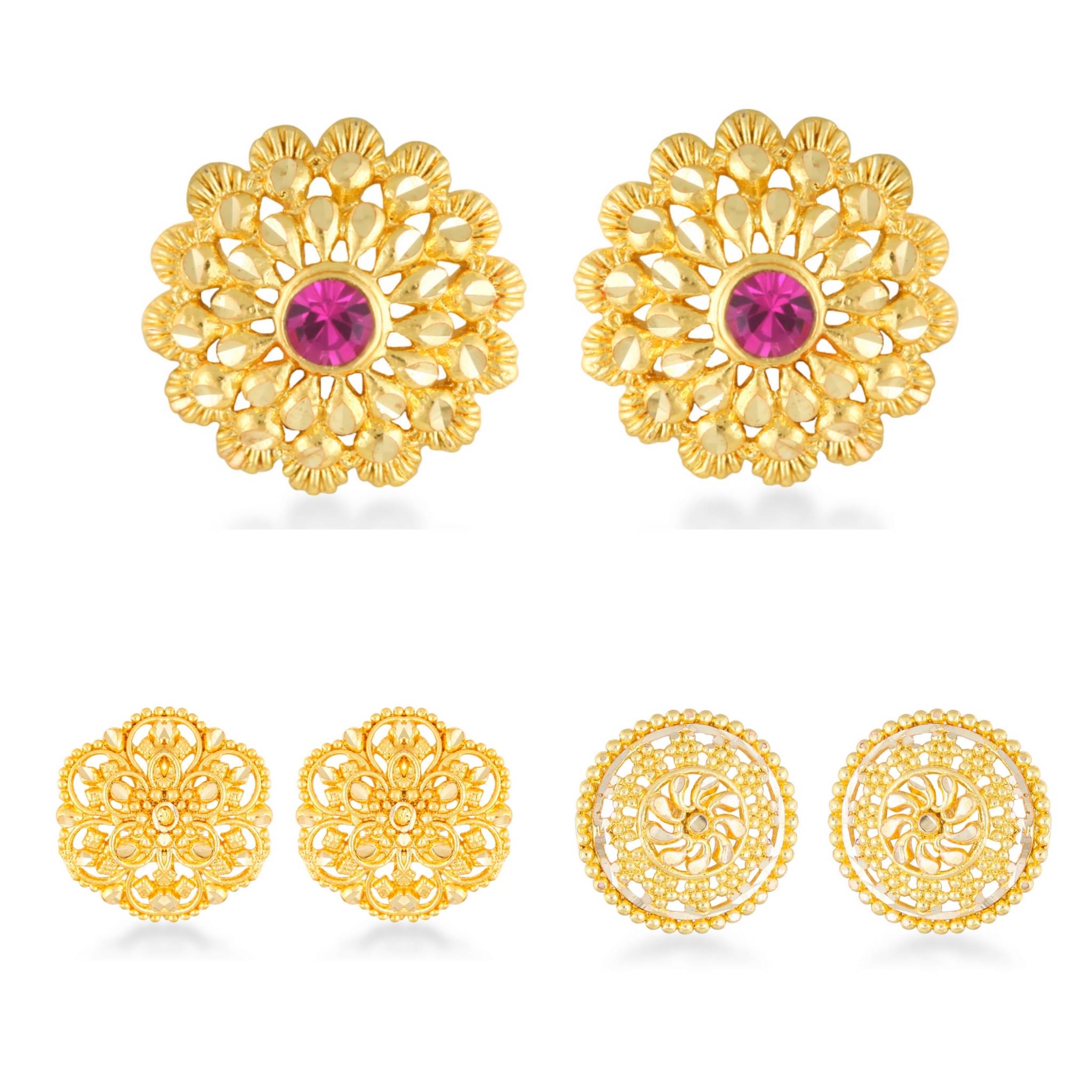 Vighnaharta Sizzling Charming Alloy Gold Plated Stud Earring Combo set For Women and Girls Pack of- 3 Pair Earrings- VFJ1198-1199-1234ERG Vighnaharta Sizzling Charming Alloy Gold Plated Stud Earring Combo set For Women and Girls Pack of- 3 Pair Earrings- VFJ1198-1199-1234ERG