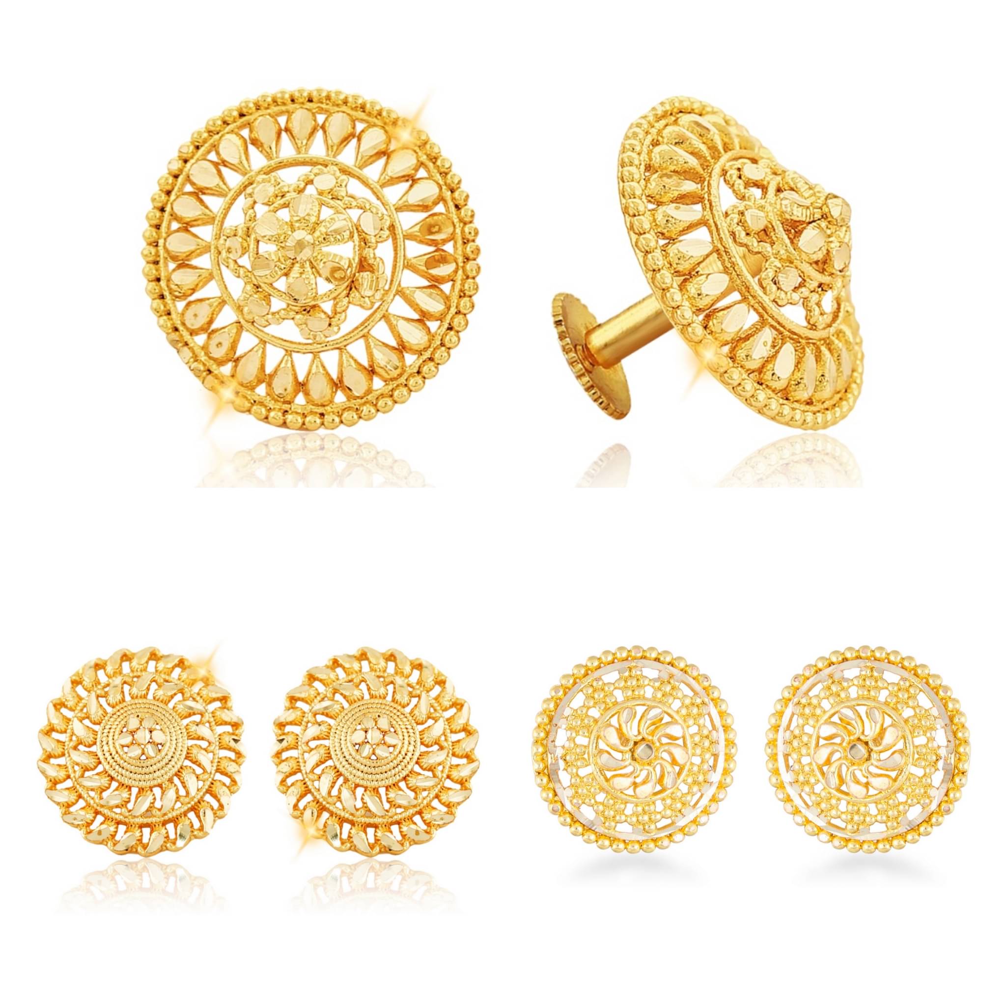 Vighnaharta Sizzling Fancy Alloy Gold Plated Stud Earring Combo set For Women and Girls Pack of- 3 Pair Earrings- VFJ1123-1171-1199ERG Vighnaharta Sizzling Fancy Alloy Gold Plated Stud Earring Combo set For Women and Girls Pack of- 3 Pair Earrings- VFJ1123-1171-1199ERG